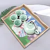 DIY Diamond Painting Wooden Tray Food Tray with Handle Living Room Decoration Easter Bunny Wooden Tray Kit