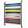 [US Local Warehouse] 13 Rolls Vinyl Roll Holder with Adjustable Hanging Rod for Wallpaper Window Film
