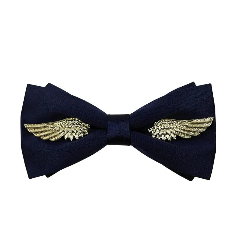Upscale White Shirt Tassel Chain Rhinestone Bow Tie Bowtie Wedding Best Man Bowknot Red Luxury Tie Formal Dress Gifts for Men