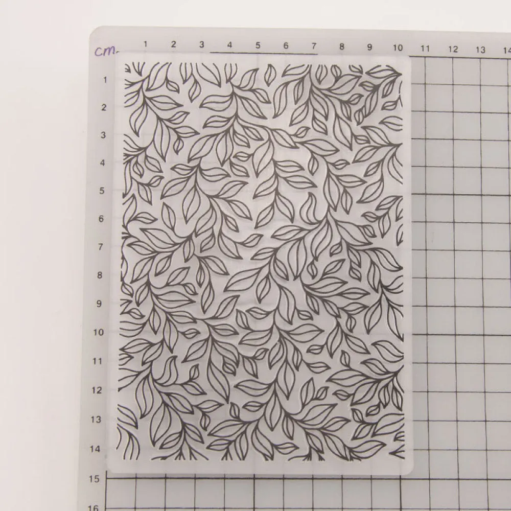Plastic Leaves Pattern Embossing Folder Wedding Decoration Stencils DIY Scrapbooking 1Pc Template Craft Card DIY Photo Album