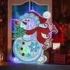 5D Christmas Diamond Painting Hanging Light Festive Rhinestone Lamp Pendant Kits