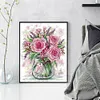 Rose And Lavender-14CT Stamped Cross Stitch 29*35cm/11.42*13.78in