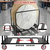 [US Local Warehouse] Folding Table Cart Heavy Duty Panel Dolly with PU Swivel Wheels 1800 LBS Drywall Cart for Party Events Hotel Factory Warehouse