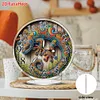 Lizard Acrylic DIY Diamond Painting Clock Kit 5D Diamond Art Clock
