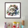 Cat - 18CT Stamped Cross Stitch - 30*30cm