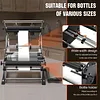 [US Local Warehouse] Manual Labeling Machine with Handle Adjustable Bottle Label Applicator for Glass Metal Round Bottles Diameter 0.59-4.72 inches
