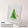 DIY Resin Beach Art Craft Kit with Frame, Resin Art Sea Glass Craft, Ocean Color Design, Materials for Adults Home Decor Desk Display, Ocean Themed DIY Kit Set and Creative Birthday Gift