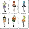 6pcs Bookmark Diamond Dots with Crystal Little Witch Dot Drill Book Mark Kit