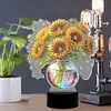 DIY 5D Diamond Painting Acrylic Sunflower  Night Light Lamp Home Decoration Ornament Gift Kit