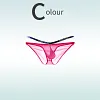 Sexy big pouch side hollow ice silk ultra-thin briefs