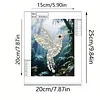 Framed Hummingbird-Pearls Painting Kit DIY Diamond Painting Pearl Dot Crafts 17*22CM