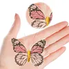 DIY Embroidered Butterfly Brooch Embroidery Butterfly Lapel Pin Clothes Decoration for Backpack Pants T-Shirt Jacket Bags Dress Jeans