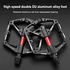 Double DU Bearing MTB Bicycle Pedal Aluminum Alloy Flat Pedals Bike Accessories