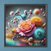 Diamond Painting-DIY Full Round Drill Rose Dandelion (40*40CM)