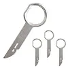 4Pcs Audio Sound Remover Key CD DVD Car Radio Install Disassembly Tool for Skoda