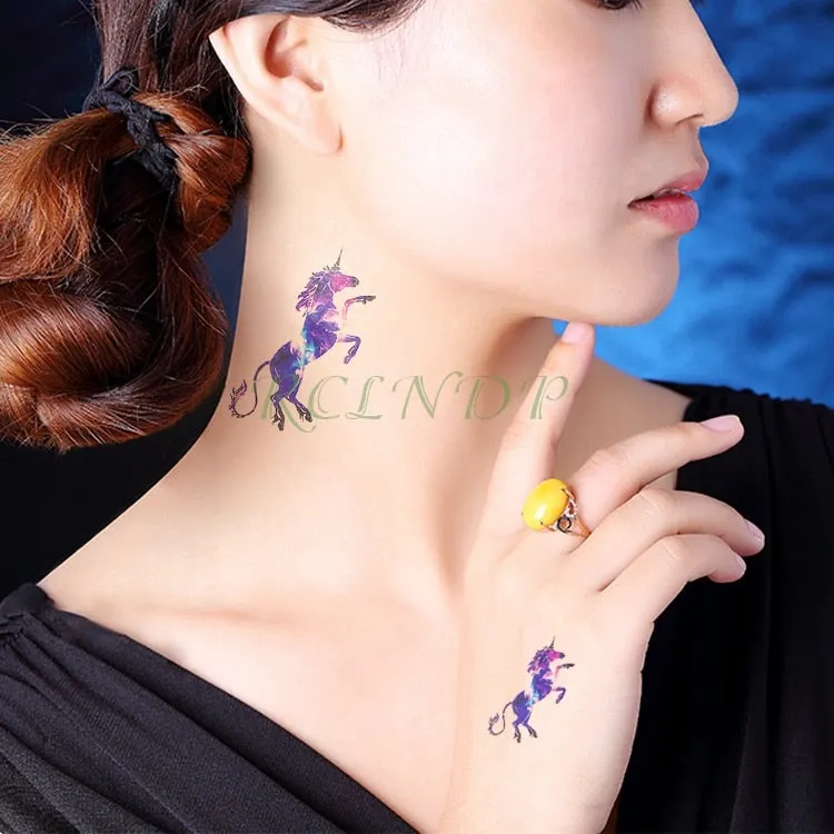 Waterproof Temporary Tattoo cute squirrel fox dog rabbit owl Cat animal fake tatto stickers flash tatoo for kids girl women lady