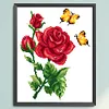 Flower - 9CT Partial Beaded Cross Stitch Kit(30x35cm)