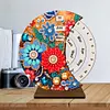 (US Local)Wooden Special Shaped DIY Diamond Painting Moon Perpetual Calendar Decor Kits