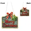 >SALE<Acrylic Christmas Diamond Art Painting Hanging Ornament Kit (Merry Christmas)
