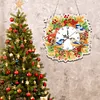 DIY Christmas Acrylic Diamond Painting Clock Pendant Hanging Kit