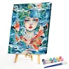 (Multi-Style)Flower Girl-Paint By Numbers Acrylic Painting 40*50cm