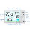 Wireless Weather Station Digital Thermometer Hygrometer Alarm Clock for Desktop