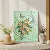 A Bouquet of Flowers DIY Pearl Painting Kit with Frame 30x40cm Pearl Gem Paintings Picture Arts Craft for Adults Beginners Gift Home Wall Decor