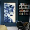 (US Local)Wolf -11CT Stamped Cross Stitch Kit(40x70cm)