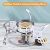 Camping Gas Stove Windproof Gas Burner Folding Furnace For Cooking Hiking Picnic