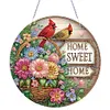 (US Local)Acrylic Special Shape Bird In The Bottle Diamond Painting Desktop Ornaments
