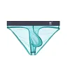 Men's Ultra-Thin Ice Silk Transparent Sexy Low-Rise Briefs