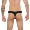 Men's Nylon Belt Ice Silk Wide Belt Thong U Convex Underwear