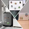 (US Local)6PCS  Xmas DIY Crystal Refrigerator Magnetic for Home Decor (Cup Cat)