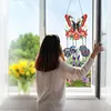 (US Local)DIY Diamond Painting Double Sided 3D Wind Chime Pendant  Hanging Kit