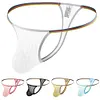 Men's Breathable Transparent Thong Panties Hollow Buttocks