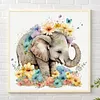 Elephant Flowers - Paint by Numbers Acrylic Painting 20*20CM(HOT)