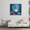 (US Local)Xmas Gnome-11CT Stamped Cross Stitch Kit(50x50cm)