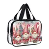 DIY Diamond Art Rhinestone Makeup Bag Crystal Transparent PVC Storage Pack Kit