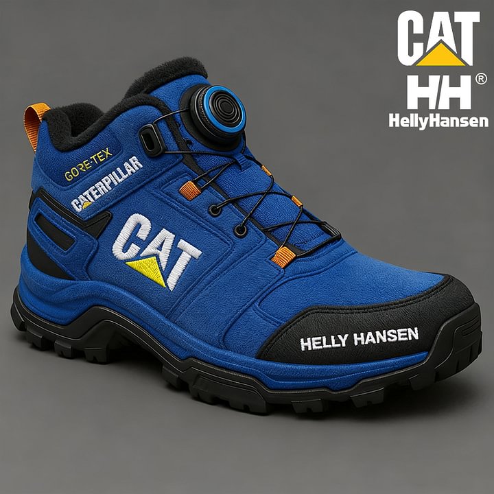 Topli, zimski, vodoodporni in proti prebadanju odporni mo&scaron;ki delovni &scaron;kornji znamk CAT in Helly Hansen.
