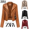 [ZARA] Damska kurtka sk&oacute;rzana (dostępna wiosną, jesienią i latem)