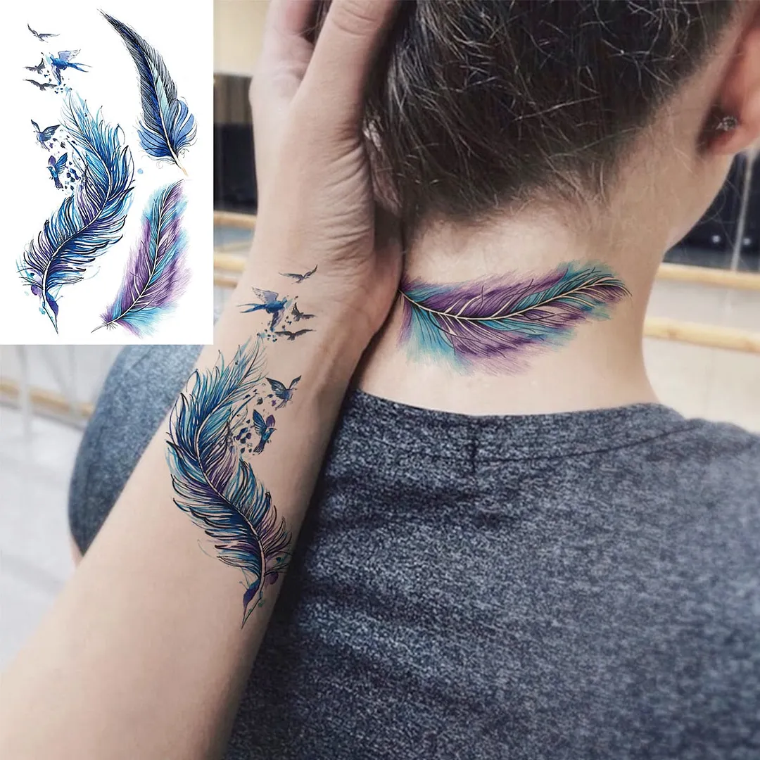 Realistic Tiger Wrist Temporary Tattoos For Women Adult Scorpion Butterfly Bird Fake Tattoo Sticker Fashion Water Transfer Tatoo