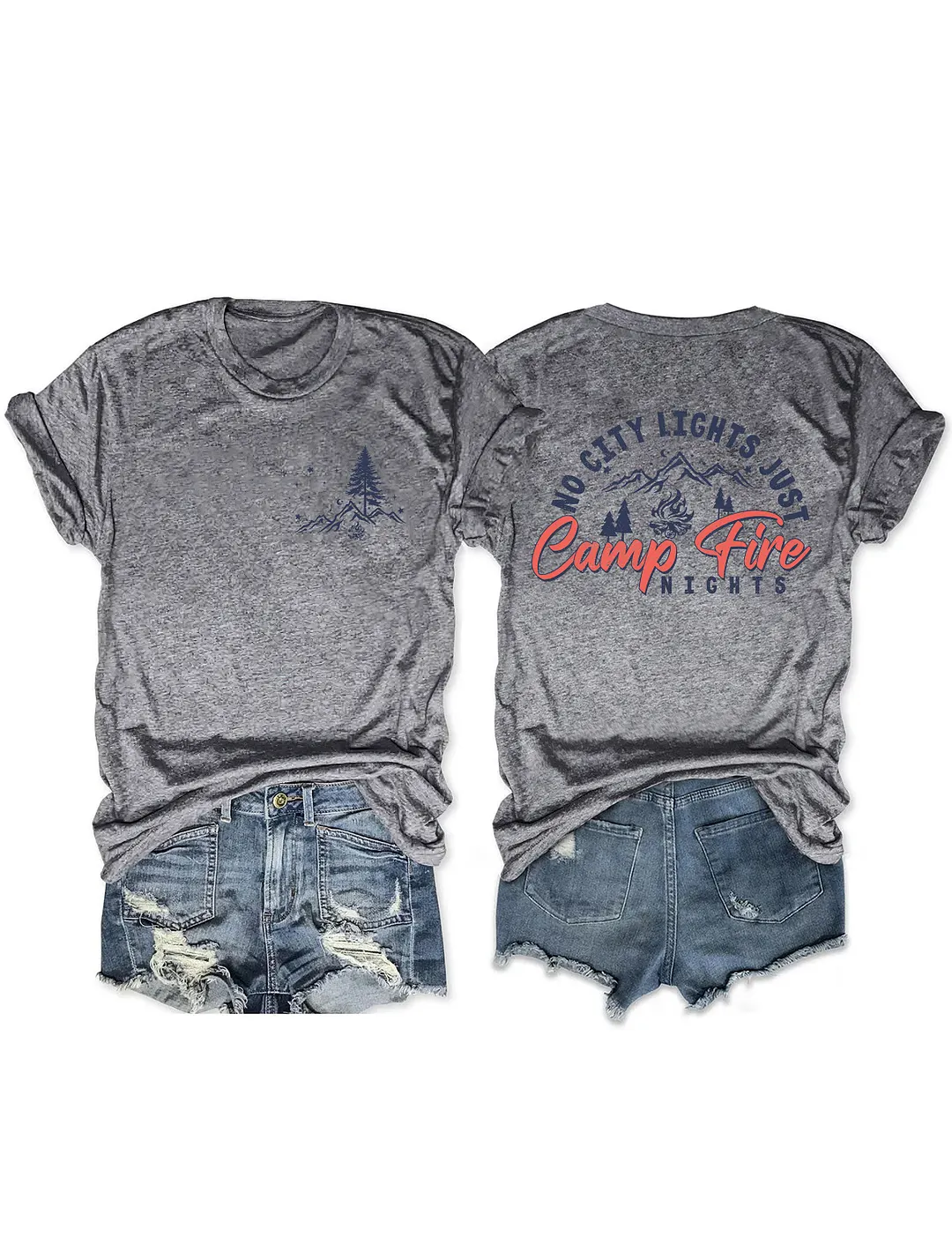 No City Lights Just Campfire Nights T-shirt