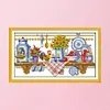 Kitchen-14CT Stamped Cross Stitch Kit(40*22cm)