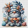 Sea Goblin-11CT Stamped Cross Stitch 40*40cm