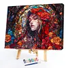 Beauty Glass Painting-Paint By Numbers Acrylic Painting 40*30CM