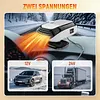 Car Heater 12/24V 120W Portable Electric Heating Fan Defogger Defroster Demister