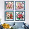 (US Local)4pcs/set Flower-Special Shaped Diamond Painting Kit(30x30cm)