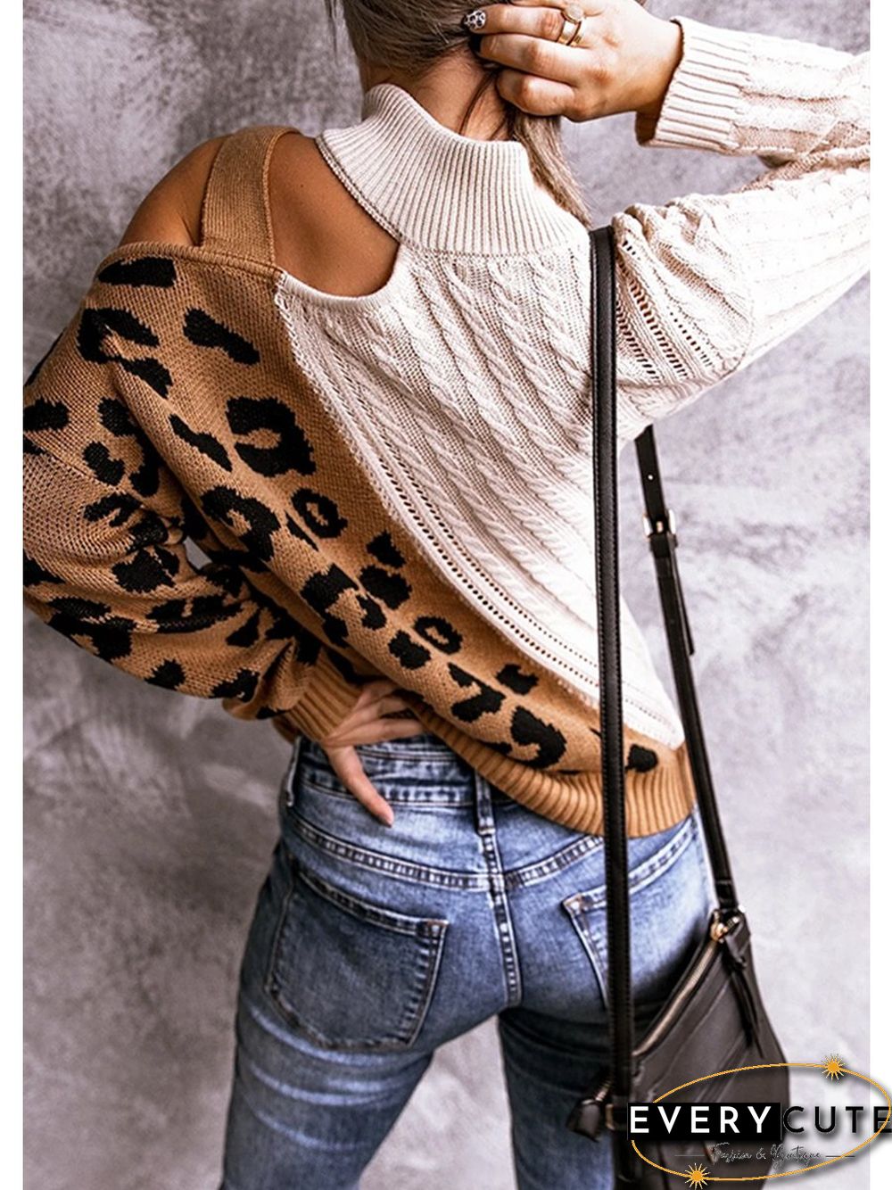 Casual Wear Mandarin Collar Sweater P10676