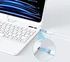 360 Degree Rotating iPad Pro 12.9 inch 6th 5 4 3rd Generation Keyboard Case Transparent, Clear with 7 Color Backlit Touchpad, Foldable, Multi-Angle, Multi-functional, Integrated Keyboard Cover