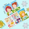 Autocollants de puzzle DIY visage de princesse/animal/dinosaure